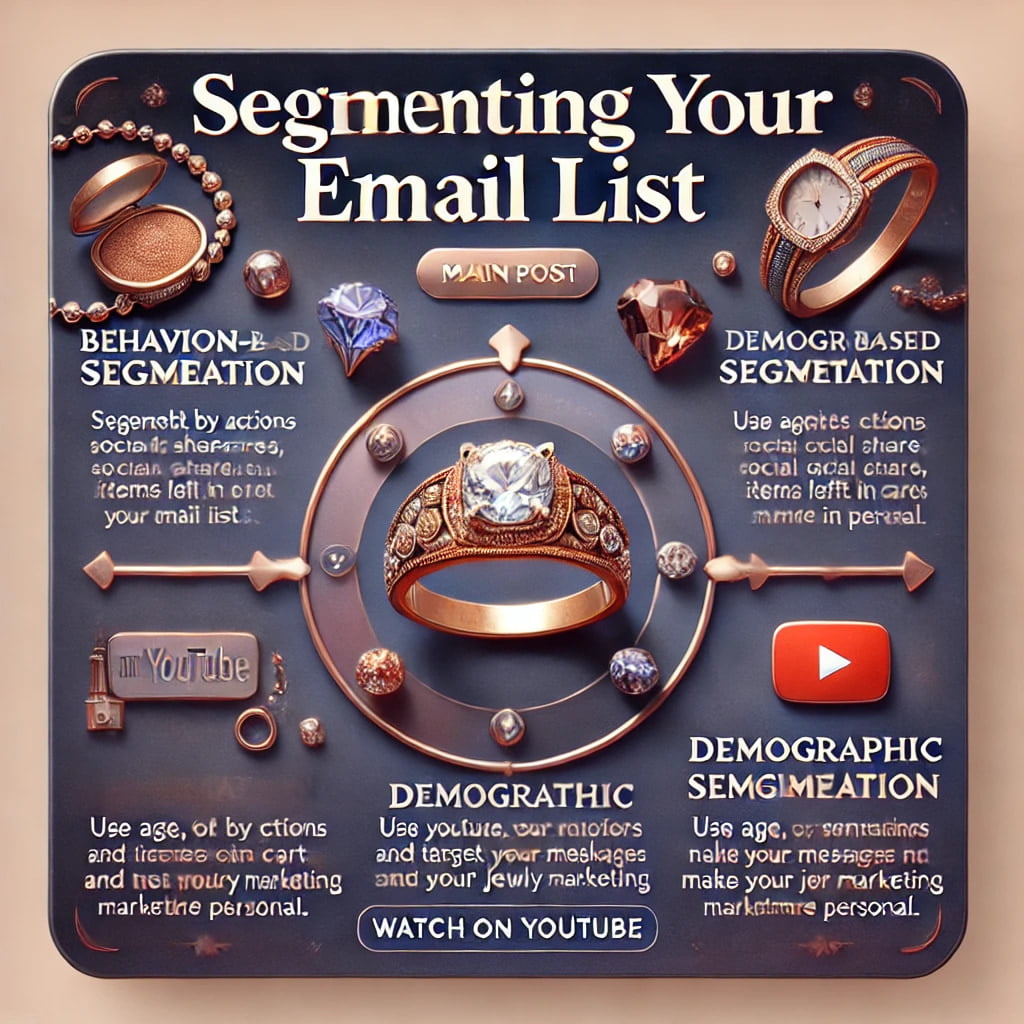 Example of a successful jewelry email campaign with personalized content 